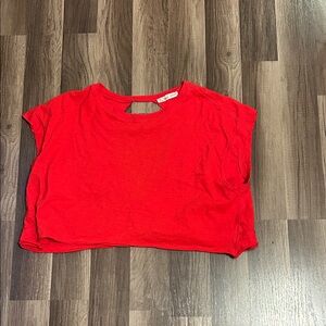 Vibrant Red Women's Crop Top